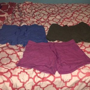 3 pairs of shorts
